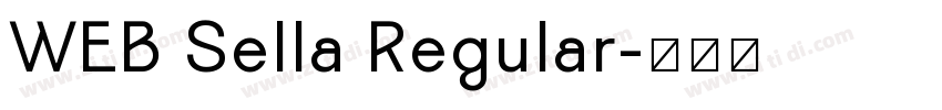 WEB Sella Regular字体转换